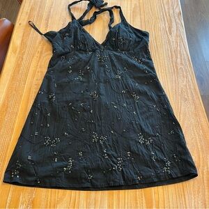 Vanity Black Dress with Sequin Accents
